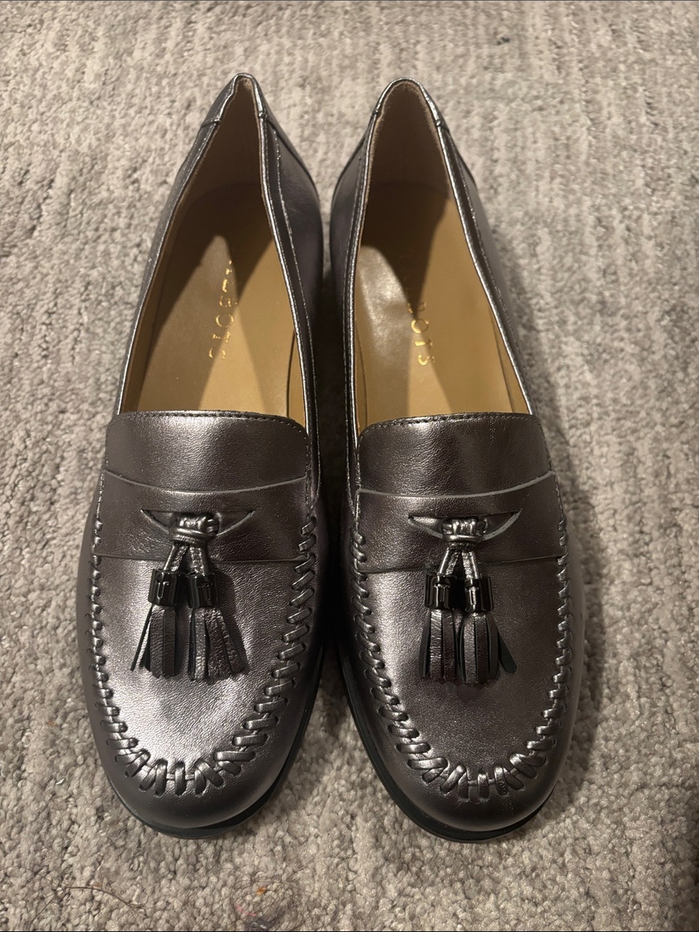 Talbota Tassel Loafers in Dark Brown - Classic Leather Slip-Ons size 6.5